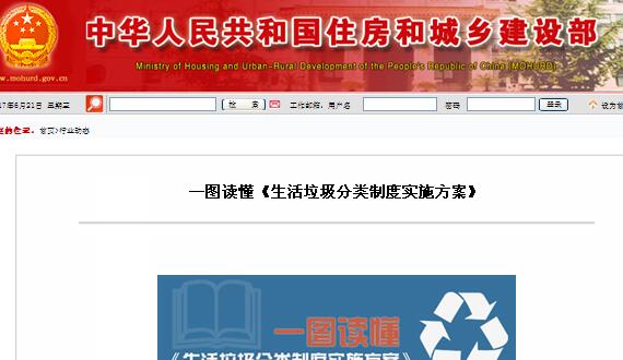 一图读懂《生涯垃圾分类制度实验计划》